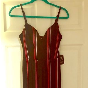 NWT Express Striped Wide-Leg Jumpsuit